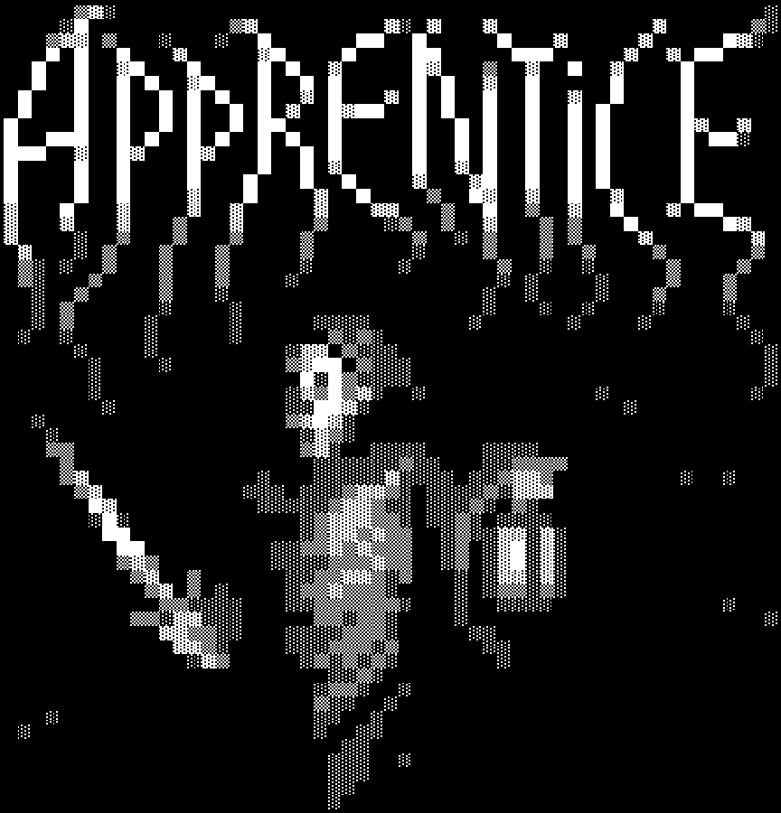 Apprentice game title image: An image of an apprentice holding a lantern and sword